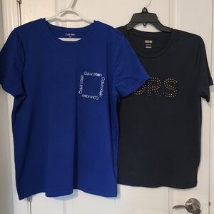 Calvin Klein Blue & Michael Kors Navy TShirts